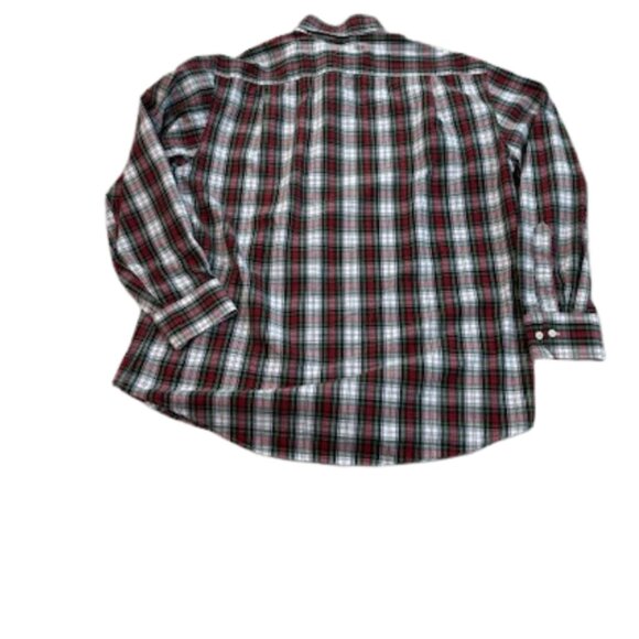 Izod Men’s Plaid Cotton Button-Down Shirt Size Large - Picture 3 of 7